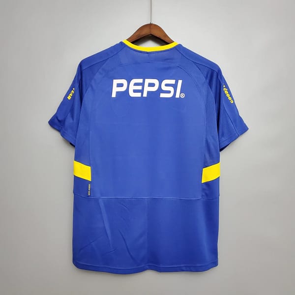 Camisa Retrô Boca Juniors Home 2003/2004 Nike - Azul Amarela - Total 90 - Imagem 4