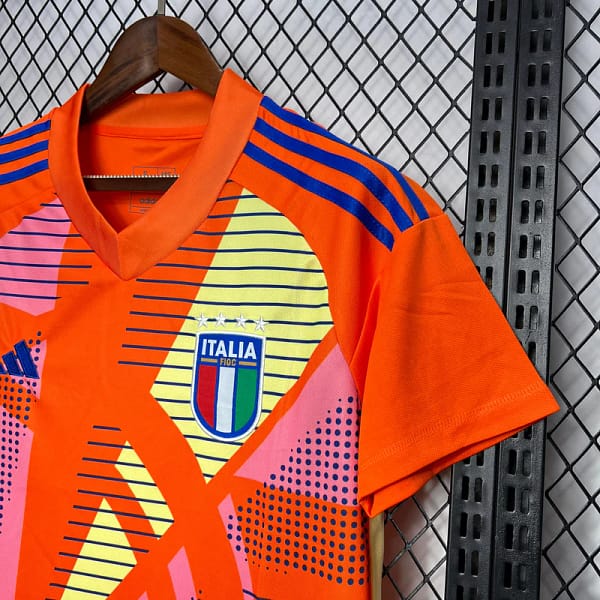 Camisa Seleção Itália Goleiro 2024/25 Adidas Vermelha - Imagem 4
