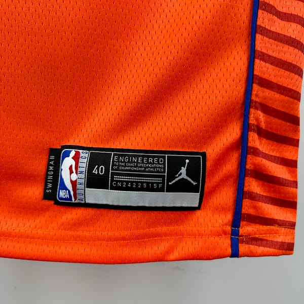 Camiseta Regata Basquete NBA OKC Oklahoma Thunder 2 Shai Gilgeous-Alexander Statement Edition 2025 Laranja Nike - Imagem 6