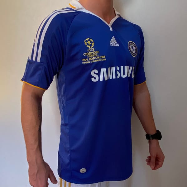 Camisa Retrô Chelsea Home Didier Drogba 11 - Final Champions League - 2007/08 Azul Adidas - Imagem 8