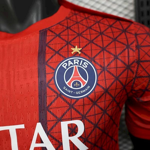 Camisa Paris Saint-Germain - PSG Especial Comemorativa Versão Jogador 2025/26 Vermelha Nike - Imagem 3