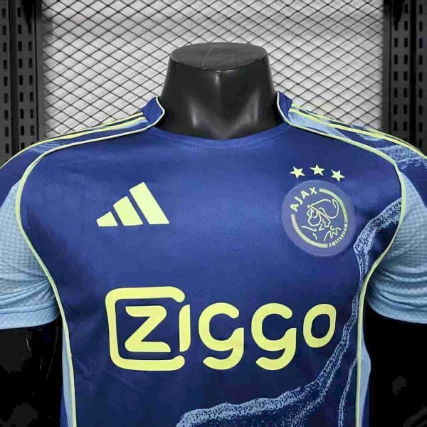 Camisa Ajax Away Versão Jogador 25/2026 Azul Adidas - Imagem 2