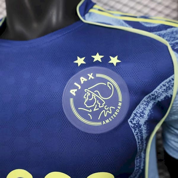 Camisa Ajax Away Versão Jogador 25/2026 Azul Adidas - Imagem 3