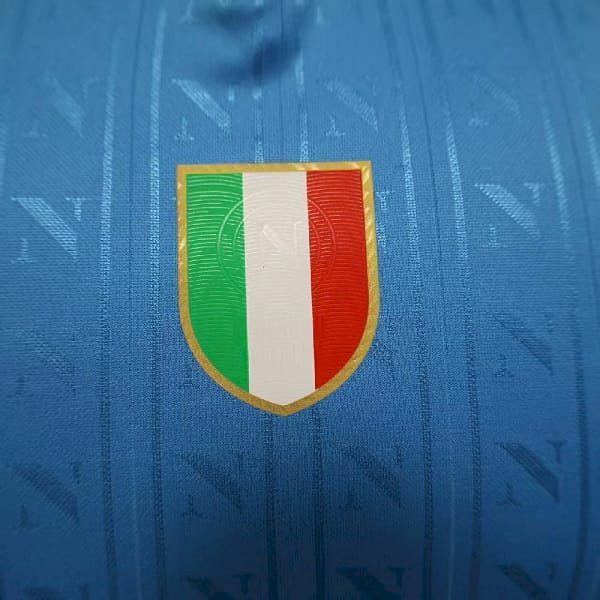Camisa Napoli Home Versão Jogador 25/2026 Azul EA7 Armani - Imagem 2