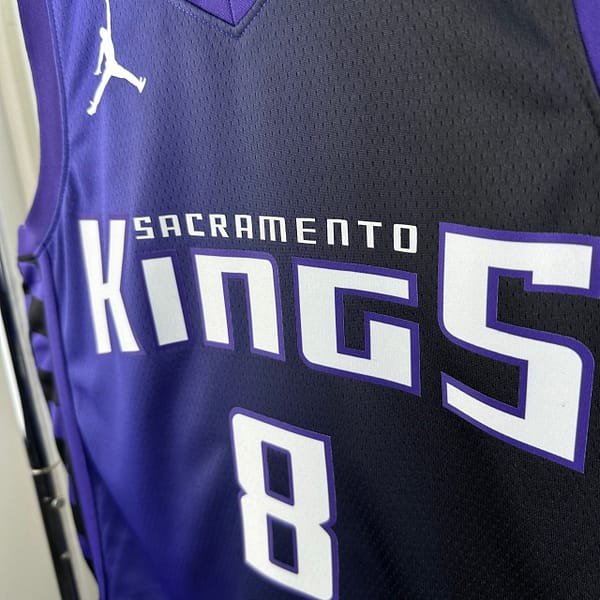 Camiseta Regata Basquete NBA Sacramento Kings 8 Lavine Statement Edition 2025 Roxa Jordan - Imagem 5