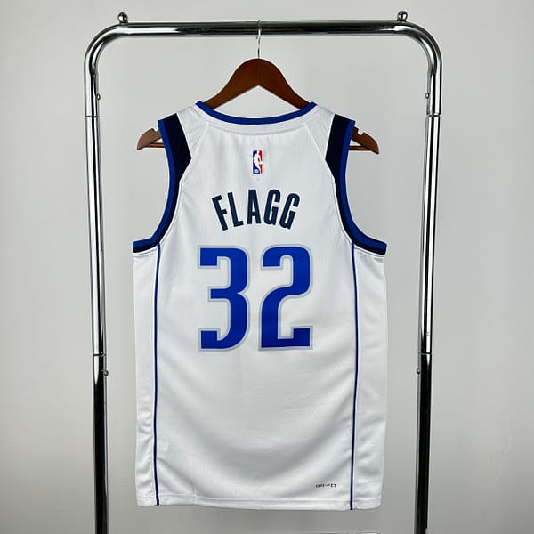 Camiseta Regata NBA Dallas Mavericks 32 Flagg Association Edition Branca 2025 Nike - Imagem 10