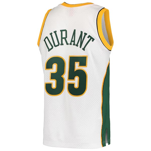 Camiseta Regata NBA Seattle Supersonics 35 Durant Mitchell & Ness Branca 2007/08 - Imagem 2