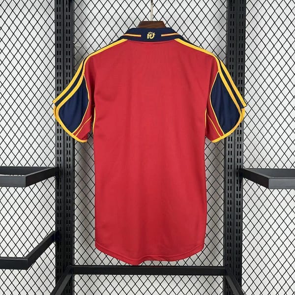 Camisa Retrô Clássica Seleção Espanha Home 1998 Vermelha Adidas - Imagem 4