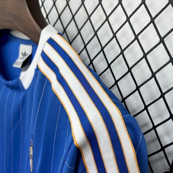 Camisa Real Madrid Terrace Icons Unissex 2025 Azul Adidas - Imagem 8