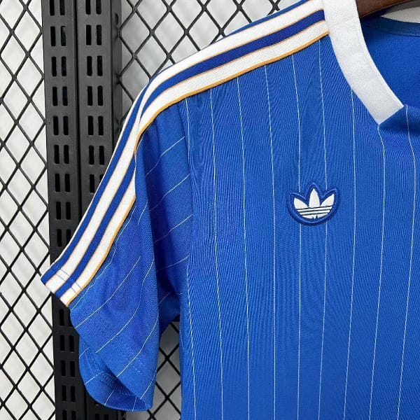 Camisa Real Madrid Terrace Icons Unissex 2025 Azul Adidas - Imagem 6
