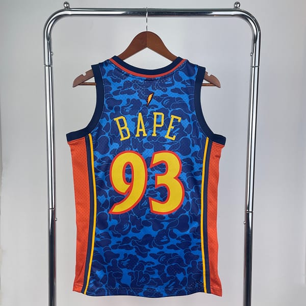 Camiseta Regata NBA Golden State Warriors BAPE Mitchell & Ness Azul 2009/10 - Imagem 2