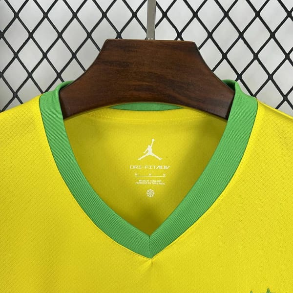 Camisa Brasil Seleção Brasileira Concept Home Versão Torcedor Masculina Amarela 25/2026 Jordan - Imagem 2