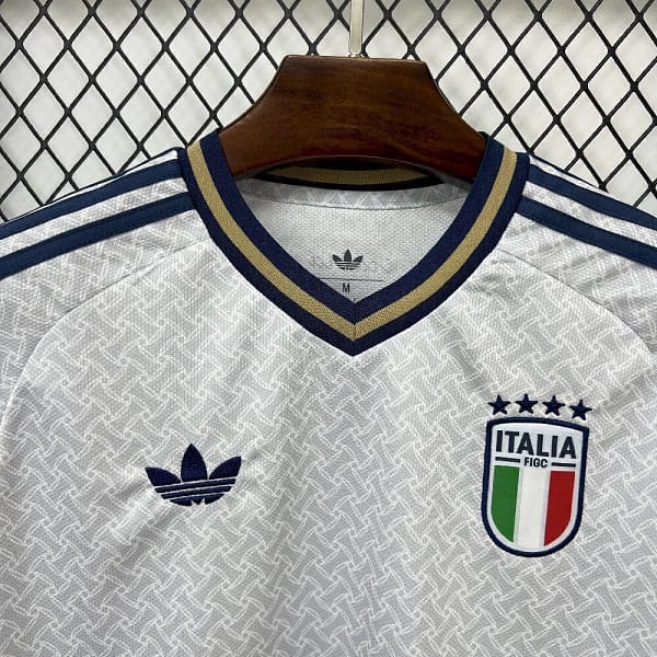 Camisa Seleção Itália Away Versão Torcedor Copa Do Mundo 2026 Branca Adidas - Imagem 4