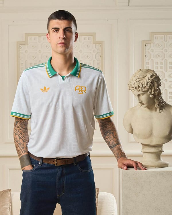 Camisa Roma Third Versão Jogador 25/2026 Branca Adidas - Imagem 7