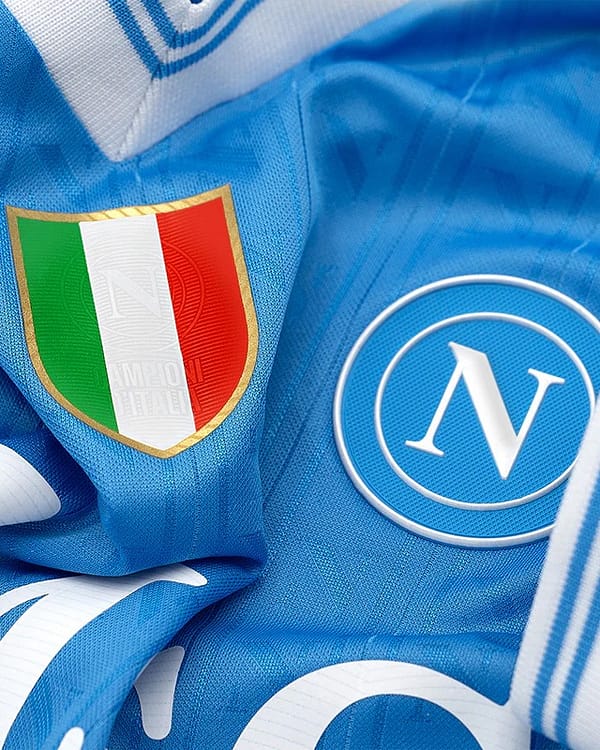 Camisa Napoli Home Versão Jogador 25/2026 Azul EA7 Armani - Imagem 5