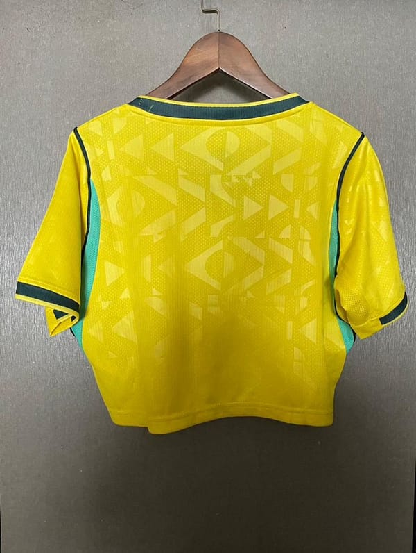 Cropped Brasil Home Amarela Com Manga Feminina Copa do Mundo 2026 Nike - Imagem 3
