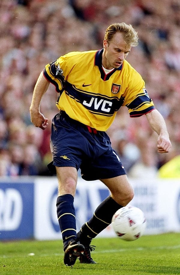 Camisa Retrô Arsenal Away 1997/1998 Nike Amarela - Imagem 6