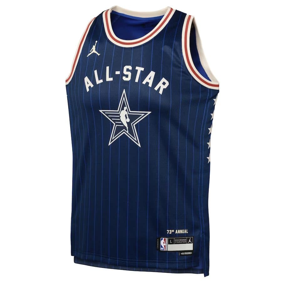 Camiseta Regata Basquete NBA All-Star Game Time Leste Personalize (Nome e Número) Statement Edition Jordan Azul 2024 - Imagem 2